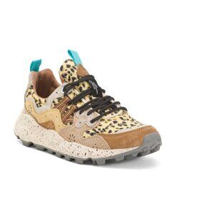 FLOWER MOUNTAIN Taupe/Brown Unisex Suede Yamano 3 Sneakers